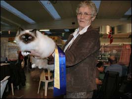 En meget stolt opdr�tter og ejer/ A very proud owner and breeder.